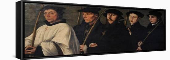 Five Members of the Utrecht Brotherhood of Jerusalem Pilgrims-Jan van Scorel-Framed Stretched Canvas