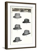 Five Men's Hats-null-Framed Art Print