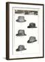 Five Men's Hats-null-Framed Art Print