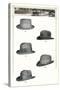 Five Men's Hats-null-Stretched Canvas