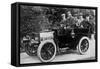 Five Men Sitting in a Motor Car, 1902-null-Framed Stretched Canvas