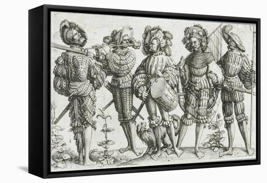 Five Mercenaries in the Thirty Years' War (1518-48), 1530-Daniel Hopfer-Framed Stretched Canvas