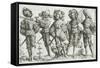 Five Mercenaries in the Thirty Years' War (1518-48), 1530-Daniel Hopfer-Framed Stretched Canvas