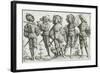 Five Mercenaries in the Thirty Years' War (1518-48), 1530-Daniel Hopfer-Framed Giclee Print