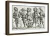 Five Mercenaries in the Thirty Years' War (1518-48), 1530-Daniel Hopfer-Framed Giclee Print