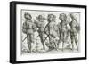 Five Mercenaries in the Thirty Years' War (1518-48), 1530-Daniel Hopfer-Framed Giclee Print