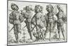 Five Mercenaries in the Thirty Years' War (1518-48), 1530-Daniel Hopfer-Mounted Giclee Print