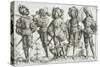 Five Mercenaries in the Thirty Years' War (1518-48), 1530-Daniel Hopfer-Stretched Canvas