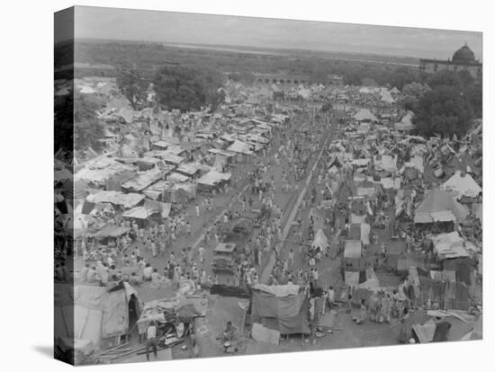 Five Million Indians Flee Shortly after the Newly Created Nations of India and Pakistan, 1947-Margaret Bourke-White-Stretched Canvas