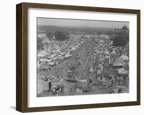 Five Million Indians Flee Shortly after the Newly Created Nations of India and Pakistan, 1947-Margaret Bourke-White-Framed Photographic Print