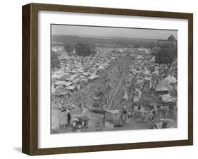 Five Million Indians Flee Shortly after the Newly Created Nations of India and Pakistan, 1947-Margaret Bourke-White-Framed Photographic Print