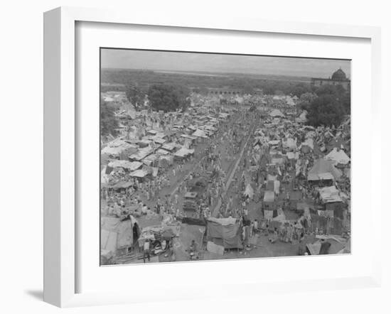 Five Million Indians Flee Shortly after the Newly Created Nations of India and Pakistan, 1947-Margaret Bourke-White-Framed Photographic Print