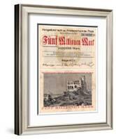 Five Million Mark Banknote, c.1923-null-Framed Giclee Print