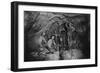 Five Miners in Last Chance Company Lead Mine, in the Coeur D'Alene Region of Idaho, Ca, 1910-null-Framed Photo