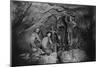 Five Miners in Last Chance Company Lead Mine, in the Coeur D'Alene Region of Idaho, Ca, 1910-null-Mounted Photo