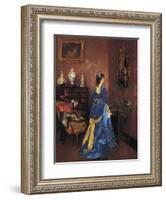 Five Minutes Late-Auguste Toulmouche-Framed Giclee Print