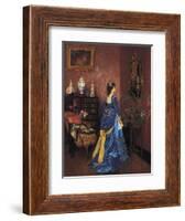 Five Minutes Late-Auguste Toulmouche-Framed Giclee Print