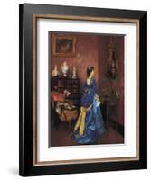 Five Minutes Late-Auguste Toulmouche-Framed Giclee Print