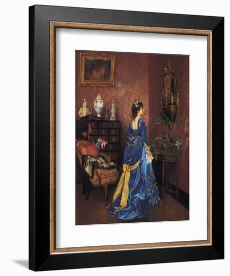 Five Minutes Late-Auguste Toulmouche-Framed Giclee Print