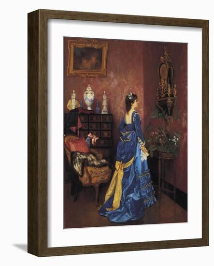 Five Minutes Late-Auguste Toulmouche-Framed Giclee Print