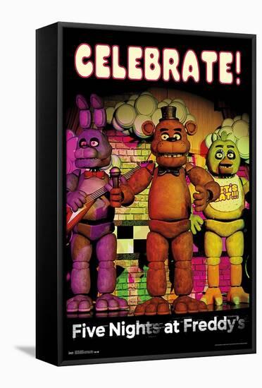 Five Nights at Freddy's - Celebrate-Trends International-Framed Stretched Canvas