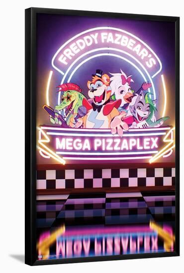 Five Nights at Freddy's: Security Breach - Mega Pizzaplex-Trends International-Framed Poster