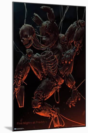 Five Nights at Freddy's - Skeleton-Trends International-Mounted Poster