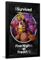 Five Nights at Freddy's - Survived-Trends International-Framed Poster