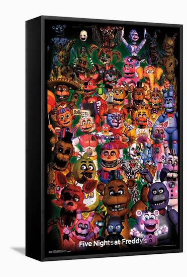 Five Nights at Freddy's - Ultimate Group-Trends International-Framed Stretched Canvas