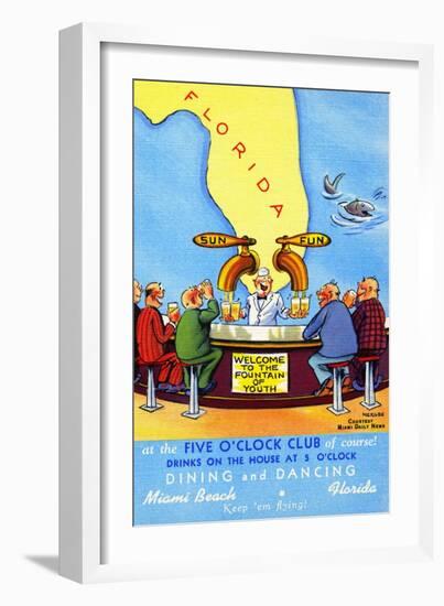 Five O'clock Club-Mergen-Framed Art Print