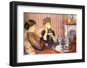 Five O'Clock Tea-Mary Cassatt-Framed Giclee Print