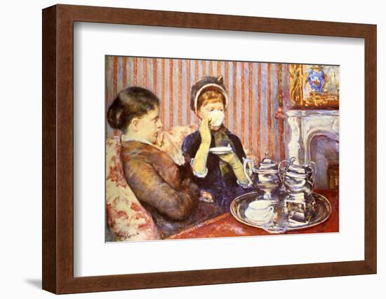 Five O'Clock Tea-Mary Cassatt-Framed Giclee Print