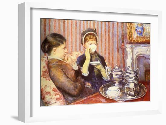 Five O'Clock Tea-Mary Cassatt-Framed Giclee Print