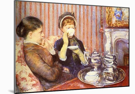 Five O'Clock Tea-Mary Cassatt-Mounted Giclee Print