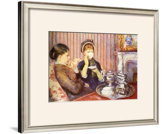 Five O'Clock Tea-Mary Cassatt-Framed Giclee Print
