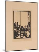 Five O'Clock, The World's Fair IV, 1901-Felix Edouard Vallotton-Mounted Giclee Print