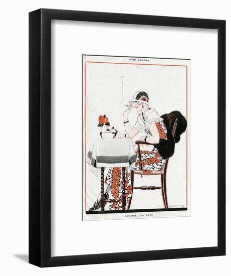 Five Oclock-René Vincent-Framed Art Print