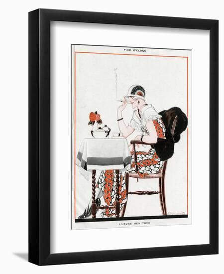 Five Oclock-René Vincent-Framed Art Print