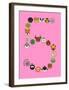 Five On Pink-null-Framed Giclee Print