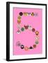 Five On Pink-null-Framed Giclee Print