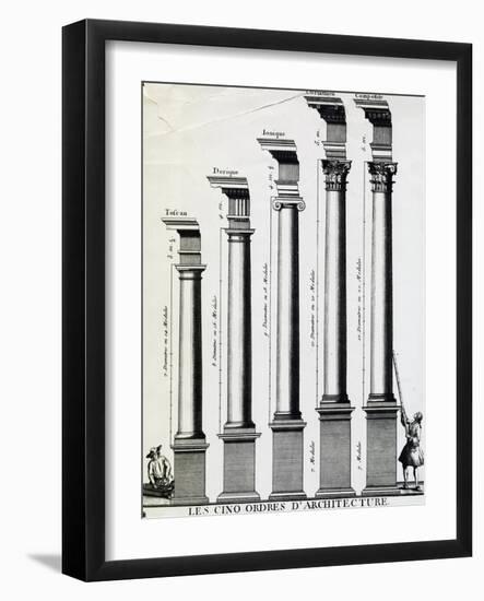 Five Orders of Architecture-null-Framed Giclee Print