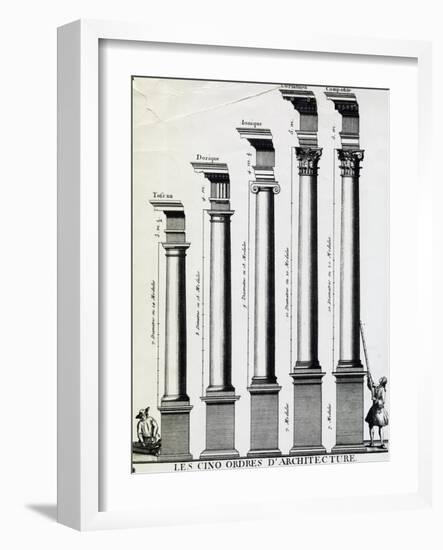 Five Orders of Architecture-null-Framed Giclee Print