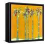 Five Palms-Jan Weiss-Framed Stretched Canvas