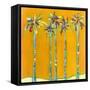 Five Palms-Jan Weiss-Framed Stretched Canvas