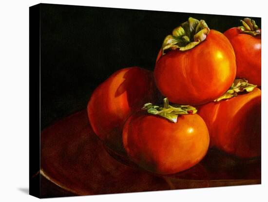 Five Persimmons-Terri Hill-Stretched Canvas