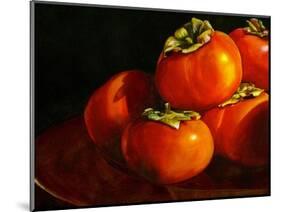 Five Persimmons-Terri Hill-Mounted Giclee Print