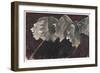 Five Profiles Overlapping-Rabindranath Tagore-Framed Giclee Print