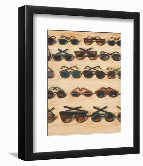 Five Rows of Sunglasses, 2000-Wayne Thiebaud-Framed Art Print
