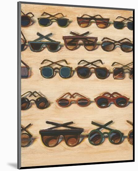 Five Rows of Sunglasses, 2000-Wayne Thiebaud-Mounted Art Print