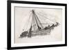 Five Sailors in the Rigging of a Sailing Ship Reefing a Sail-T. Ruhieres-Framed Premium Giclee Print